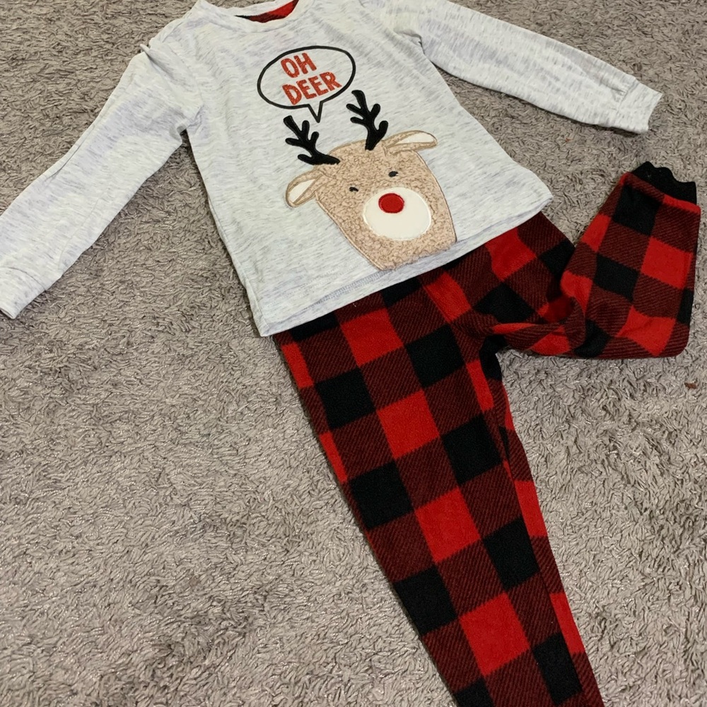 3T Boys’ Holiday Reindeer ‘Oh Deer’ PJ set